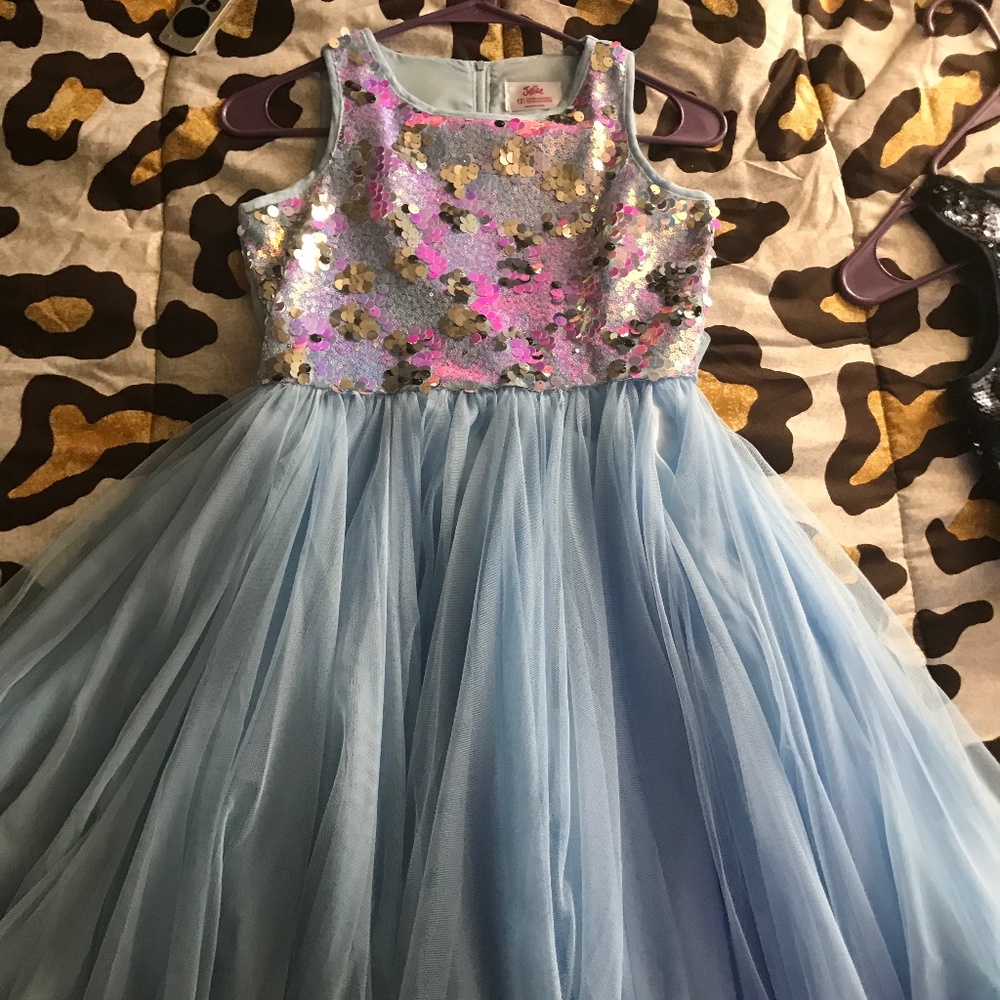Sequin tulle dress